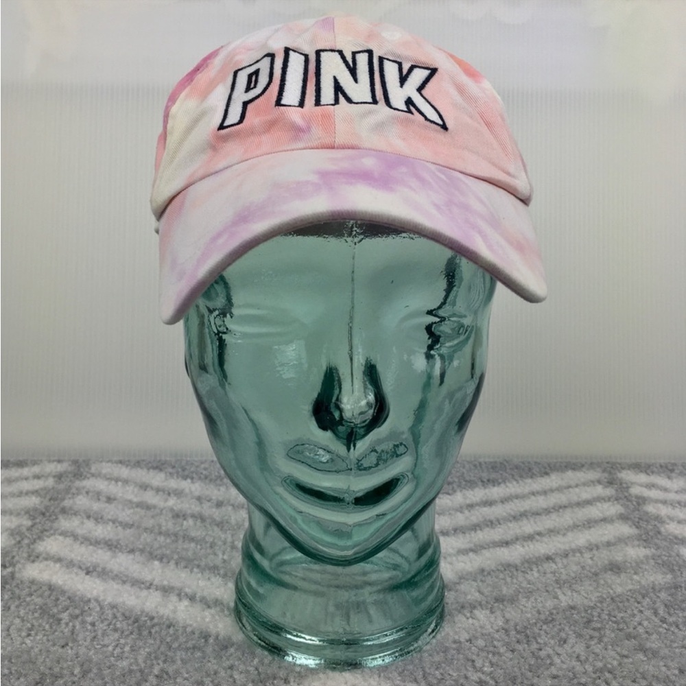 💅🏼PINK VICTORIA’S SECRET Tie dye Varsity Baseball Cap